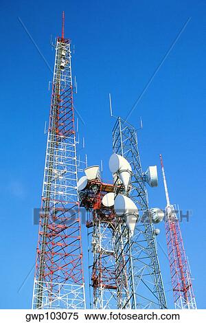Low angle view of microwave radio towers, Washington DC, USA View Large Photo Image Stock Photography - Low angle view of microwave radio towers, Washington DC, USA. Fotosearch