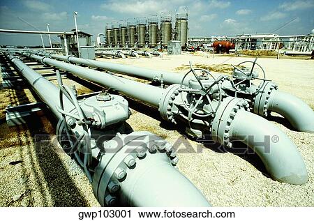Natural gas pipeline in a refinery, Illinois, USA View Large Photo Image Stock Image - Natural gas pipeline in a refinery, Illinois, USA. Fotosearch
