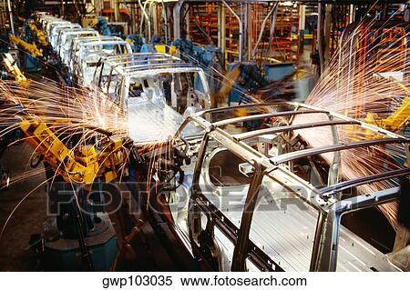 Robots welding automobile bodies, Baltimore, Maryland, USA View Large Photo Image Stock Photography - Robots welding automobile bodies, Baltimore, Maryland, USA. Fotosearch