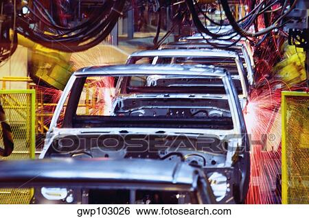 Robots welding trucks in a factory, Nissan Truck Assembly Plant, Smyrna, Georgia, USA View Large Photo Image Stock Photograph - Robots welding trucks in a factory, Nissan Truck Assembly Plant, Smyrna, Georgia, USA. Fotosearch