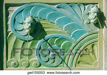Close-up of a carved wall, Miami, Florida, USA View Large Photo Image Stock Image - Close-up of a carved wall, Miami, Florida, USA. Fotosearch