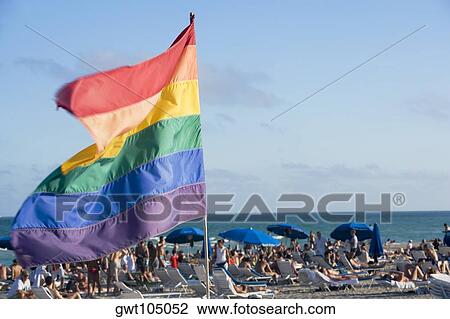 Close-up of a flag fluttering on the beach, South Beach, Miami, Florida, USA View Large Photo Image Stock Image - Close-up of a flag fluttering on the beach, South Beach, Miami, Florida, USA. Fotosearch