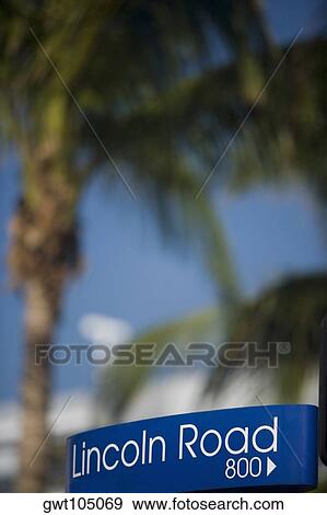 Stock Photo - Close-up of an information board, Miami, Florida, USA. Fotosearch
