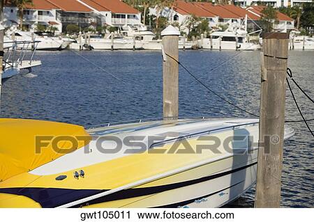 Close-up of the bow a boat on the dock, Miami, Florida, USA View Large Photo Image Stock Image - Close-up of the bow a boat on the dock, Miami, Florida, USA. Fotosearch