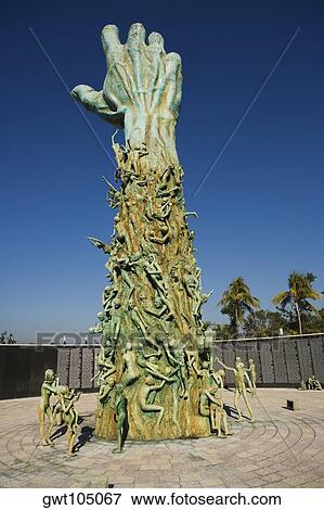 Low angle view of a sculpture, Miami, Florida, USA View Large Photo Image Stock Photo - Low angle view of a sculpture, Miami, Florida, USA. Fotosearch
