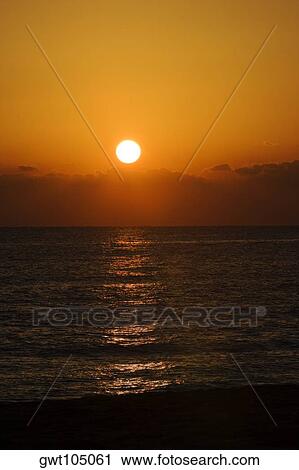 Sunrise over the sea, Miami, Florida, USA View Large Photo Image Stock Image - Sunrise over the sea, Miami, Florida, USA. Fotosearch
