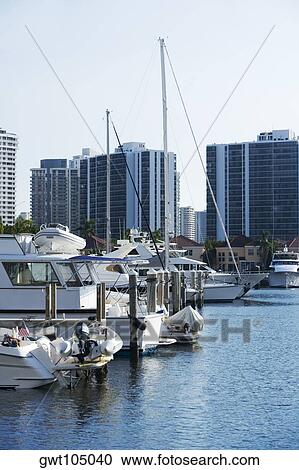 Yacht moored at a harbor, Miami, Florida, USA View Large Photo Image Stock Image - Yacht moored at a harbor, Miami, Florida, USA. Fotosearch