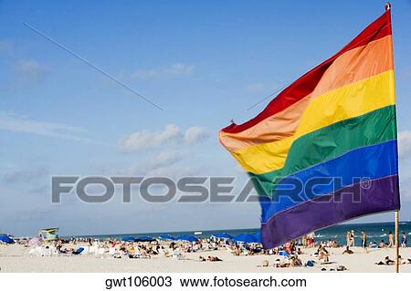 Close-up of a flag fluttering on the beach, South Beach, Miami, Florida, USA View Large Photo Image Stock Image - Close-up of a flag fluttering on the beach, South Beach, Miami, Florida, USA. Fotosearch