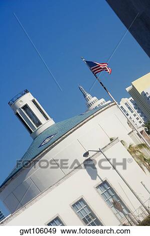 Low angle view of a building, Miami, Florida, USA View Large Photo Image Stock Photo - Low angle view of a building, Miami, Florida, USA. Fotosearch