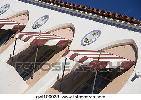 Low angle view of building, Miami, Florida, USA View Large Photo Image Stock Photo - Low angle view of building, Miami, Florida, USA. Fotosearch