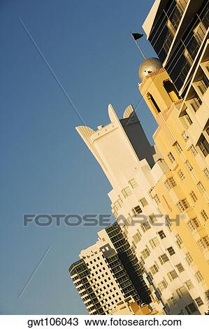 Low angle view of buildings, Miami, Florida, USA View Large Photo Image Stock Image - Low angle view of buildings, Miami, Florida, USA. Fotosearch