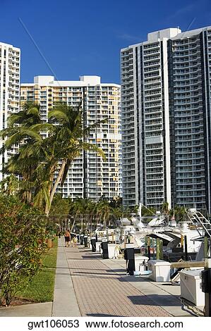 Low angle view of buildings, Miami, Florida, USA View Large Photo Image Stock Image - Low angle view of buildings, Miami, Florida, USA. Fotosearch