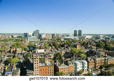 High angle view of buildings in a city, Boston, Massachusetts, USA View Large Photo Image Stock Photo - High angle view of buildings in a city, Boston, Massachusetts, USA. Fotosearch