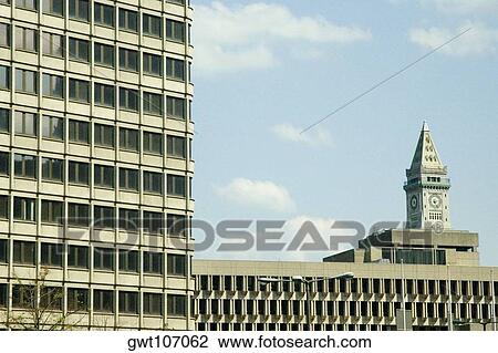 Low angle view of a clock tower, Boston, Massachusetts, USA View Large Photo Image Stock Image - Low angle view of a clock tower, Boston, Massachusetts, USA. Fotosearch
