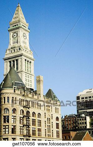 Low angle view of a clock tower, Boston, Massachusetts, USA View Large Photo Image Stock Photograph - Low angle view of a clock tower, Boston, Massachusetts, USA. Fotosearch