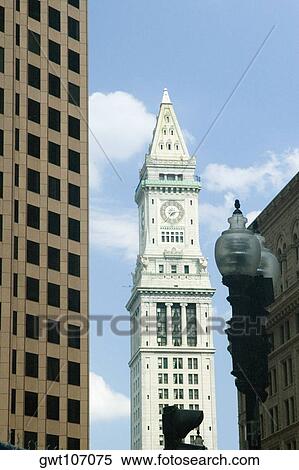 Low angle view of a clock tower, Boston, Massachusetts, USA View Large Photo Image Stock Photography - Low angle view of a clock tower, Boston, Massachusetts, USA. Fotosearch