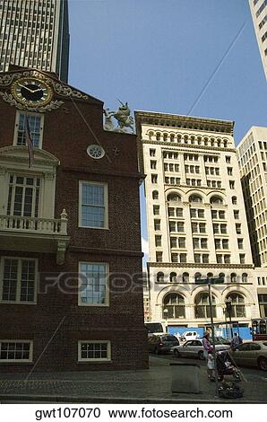 Low angle view of skyscrapers, Boston, Massachusetts, USA View Large Photo Image Stock Image - Low angle view of skyscrapers, Boston, Massachusetts, USA. Fotosearch