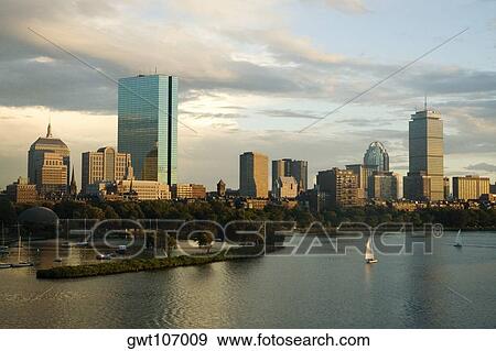 Skyscrapers at the waterfront, Boston, Massachusetts, USA View Large Photo Image Stock Photo - Skyscrapers at the waterfront, Boston, Massachusetts, USA. Fotosearch