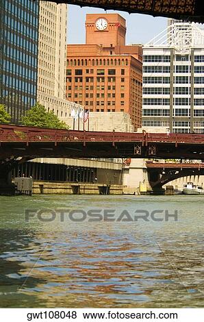 Low angle view of buildings, Chicago, Illinois, USA View Large Photo Image Stock Photo - Low angle view of buildings, Chicago, Illinois, USA. Fotosearch