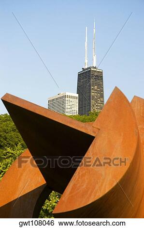 Sculpture displayed in a park, Gateway Park, Chicago, Illinois, USA View Large Photo Image Stock Photograph - Sculpture displayed in a park, Gateway Park, Chicago, Illinois, USA. Fotosearch