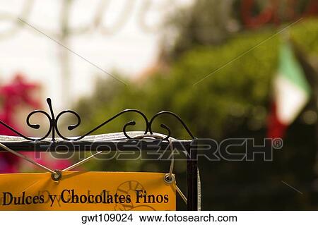 Picture - Close-up of an information board, Mexico. Fotosearch