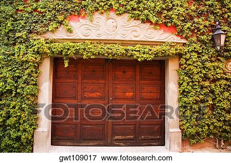 Closed door of a house, Mexico View Large Photo Image Stock Photo - Closed door of a house, Mexico. Fotosearch