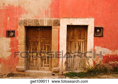 Closed doors of a building, Mexico View Large Photo Image Stock Image - Closed doors of a building, Mexico. Fotosearch