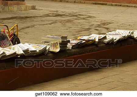 Newspapers and magazines at a news stand, Mexico View Large Photo Image Stock Image - Newspapers and magazines at a news stand, Mexico. Fotosearch