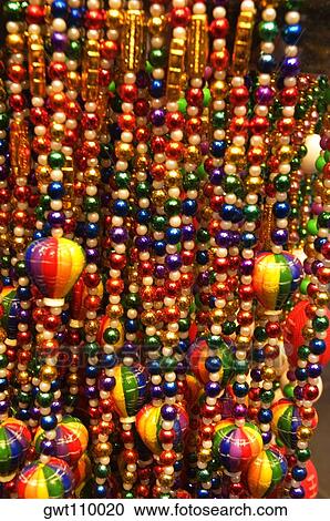 Close-up of multi-colored necklaces, New Orleans, Louisiana, USA View Large Photo Image Stock Image - Close-up of multi-colored necklaces, New Orleans, Louisiana, USA. Fotosearch