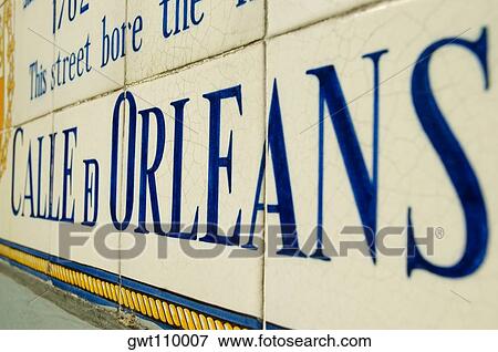 Close-up of text on tiles, New Orleans, Louisiana, USA View Large Photo Image Stock Photo - Close-up of text on tiles, New Orleans, Louisiana, USA. Fotosearch