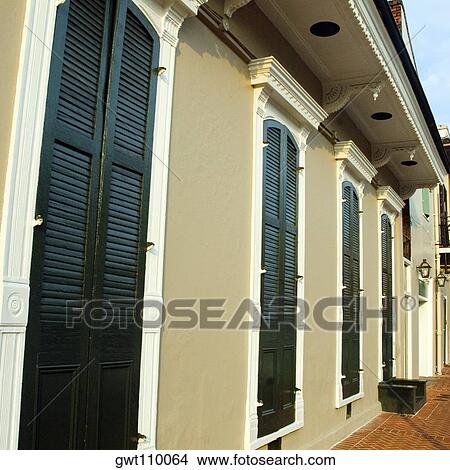 Closed doors of a building, New Orleans, Louisiana, USA View Large Photo Image Picture - Closed doors of a building, New Orleans, Louisiana, USA. Fotosearch