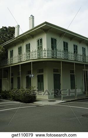 Corner of a building on the street, New Orleans, Louisiana, USA View Large Photo Image Stock Photo - Corner of a building on the street, New Orleans, Louisiana, USA. Fotosearch