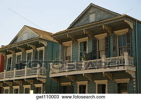 Low angle view of a building, New Orleans, Louisiana, USA View Large Photo Image Stock Image - Low angle view of a building, New Orleans, Louisiana, USA. Fotosearch