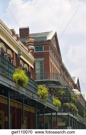 Low angle view of a building, New Orleans, Louisiana, USA View Large Photo Image Stock Image - Low angle view of a building, New Orleans, Louisiana, USA. Fotosearch