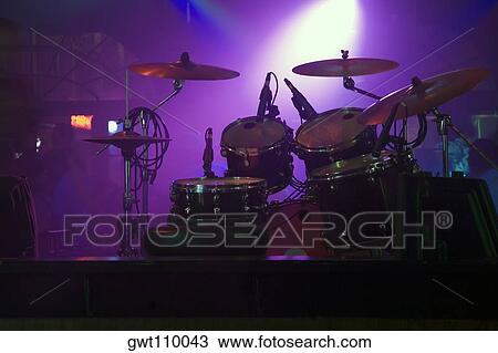 Spotlight on a drum kit in a nightclub, New Orleans, Louisiana, USA View Large Photo Image Stock Image - Spotlight on a drum kit in a nightclub, New Orleans, Louisiana, USA. Fotosearch