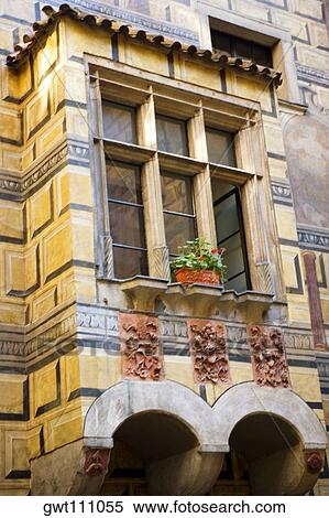 Low angle view of a building, Czech Republic View Large Photo Image Stock Photography - Low angle view of a building, Czech Republic. Fotosearch