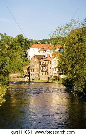 River in front of a building, Czech Republic View Large Photo Image Stock Image - River in front of a building, Czech Republic. Fotosearch