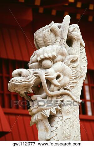 Close-up of the statue of a dragon, Shuri Castle, Naha, Okinawa, Japan View Large Photo Image Stock Photo - Close-up of the statue of a dragon, Shuri Castle, Naha, Okinawa, Japan. Fotosearch