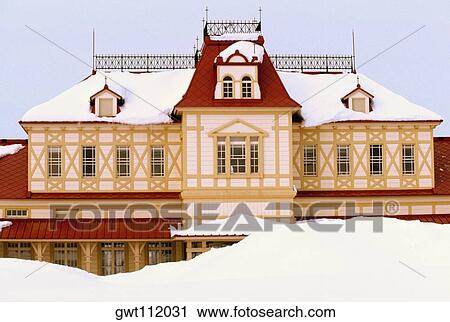 Facade of a building covered with snow, Sapporo, Japan View Large Photo Image Stock Image - Facade of a building covered with snow, Sapporo, Japan. Fotosearch