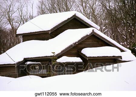 Farmhouse covered with snow, Hokkaido, Japan View Large Photo Image Stock Photography - Farmhouse covered with snow, Hokkaido, Japan. Fotosearch