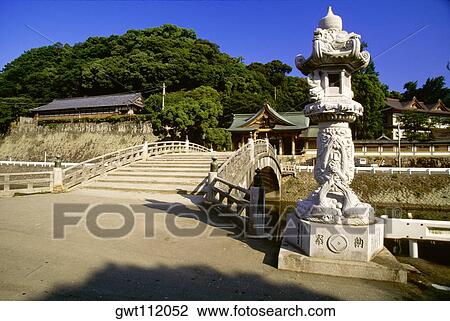 Shrine near an arch bridge, Warei Shrine, Uwajima, Shikoku, Japan View Large Photo Image Stock Image - Shrine near an arch bridge, Warei Shrine, Uwajima, Shikoku, Japan. Fotosearch