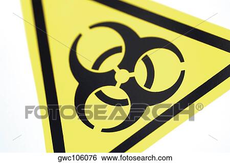Stock Photograph - Close-up of a hazard sign. Fotosearch