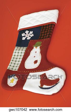 Close-up of a Christmas stocking View Large Photo Image Stock Image - Close-up of a Christmas stocking. Fotosearch
