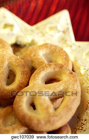 Close-up of cookies on a platter View Large Photo Image Stock Photo - Close-up of cookies on a platter. Fotosearch