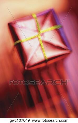 High angle view of a Christmas present View Large Photo Image Stock Photo - High angle view of a Christmas present. Fotosearch
