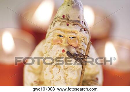 High angle view of a Santa Claus figurine View Large Photo Image Stock Photo - High angle view of a Santa Claus figurine. Fotosearch
