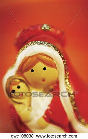 Close-up of a Christmas figurine View Large Photo Image Stock Photo - Close-up of a Christmas figurine. Fotosearch