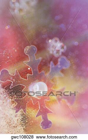 Close-up of a snowflake shaped Christmas decoration View Large Photo Image Stock Photo - Close-up of a snowflake shaped Christmas decoration. Fotosearch