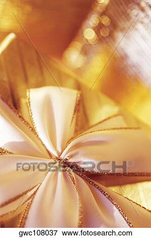 High angle view of a bow on a Christmas present View Large Photo Image Stock Photo - High angle view of a bow on a Christmas present. Fotosearch