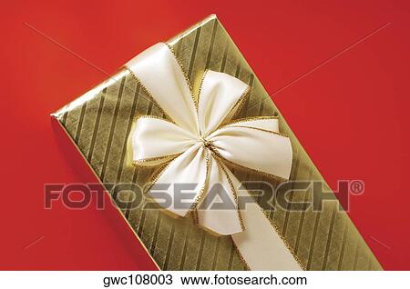 High angle view of a Christmas present View Large Photo Image Stock Image - High angle view of a Christmas present. Fotosearch
